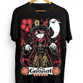 Hu Tao T-shirt Genshin Impact gorou,Anime,Manga,Graphic Tee All Size Hoodie, Sweatshirt | GrindPrints.com