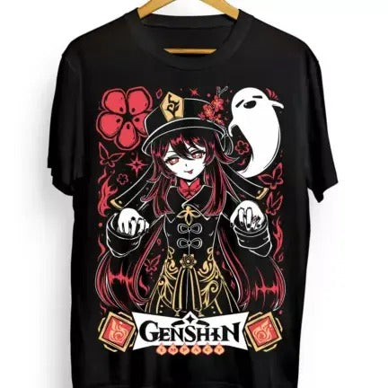 Hu Tao T-shirt Genshin Impact gorou,Anime,Manga,Graphic Tee All Size Hoodie, Sweatshirt | GrindPrints.com