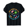 Humorous Biology Tee - T-Shirts for Science Lovers Funny Graphic Print Shirt with Mutates and Tries Again Slogan