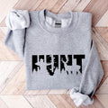 Hunt Sweatshirt, Deer Hunting Hoodie, Hunting Season Sweater, Unisex Hunting Lover Gift Sweater, Matching Camping Trip...