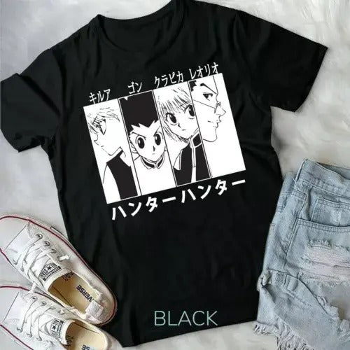 Hunter X Hunter, Gon Killua Leorio ,Kurapika HXH, Anime ,Manga ,Unisex T-Shirt Hoodie, Sweatshirt | GrindPrints.com