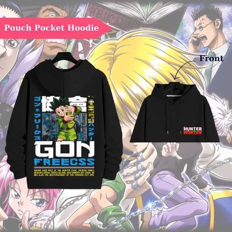 Hunter x Hunter Gon Freecss 2 sides Hoodie and T-Shirt - Vintage Anime Design, All Sizes, Unisex Sweatshirt | GrindPrints.com