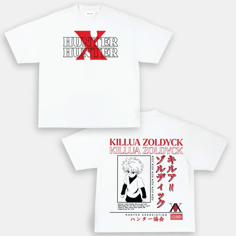 Hunter x Hunter T-shirt Hisoka Cotton Short Sleeve Anime, Anime Manga Shirt, Anime Shirt, Anime Lovers Shirt, Graphic...