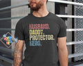 Husband Daddy Protector Hero Shirt, Protector Hero Shirt, dad gift