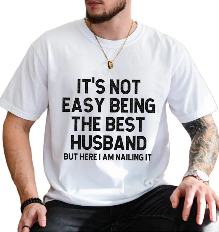 Husband Gift From Wife, New Husband Birthday Gift For Him, Husband T Shirt, Newly Married Shirt For Husband, Unisex Short...