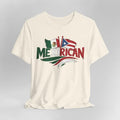 Hybrid Flag MexiRican Mexican Puerto Rican T-Shirt Cotton Fit Casual Classic Fabric Jersey Knit Menswear Collar Garment...