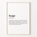 Hygge Definition Print, Dictionary Poster, Quote Wall Art, Inspirational Quotes, Motivational Quote, Danish Definition...