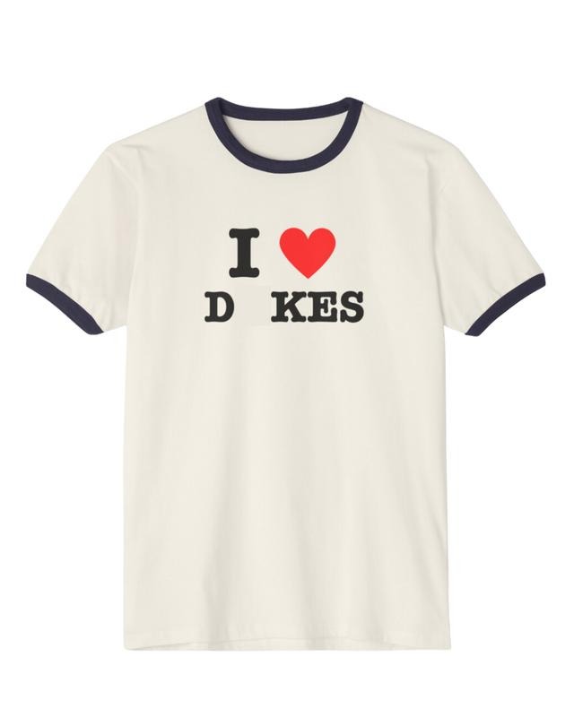 I <3 Dkes Ringer Tee Hoodie, Sweatshirt | GrindPrints.com