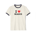 I <3 Mascs Ringer Tee Hoodie, Sweatshirt | GrindPrints.com