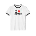 I <3 Studs Ringer Tee Hoodie, Sweatshirt | GrindPrints.com