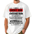 I Am A Lucky Son I Have A Freaking Awesome Mom Shirt, Gift For Son From Mom, Son Gift From Mommy, Son Shirt, Unisex Short...