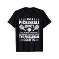 I Am A Pickleball Addict On The Road To Recovery Dink T-Shirt Men's Pure Cotton Short Sleeve T-Shirt made in usa Hoodie,...