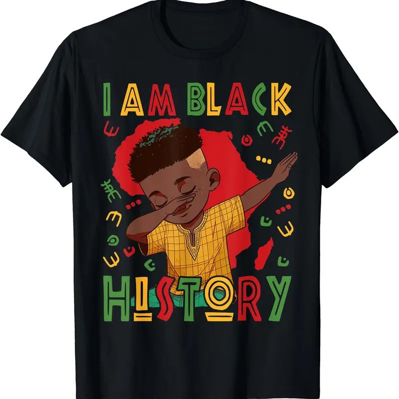 I Am Black History Boy Black History Month T-Shirt | Unisex cotton tee Gifts, Crewneck Hoodie, Sweatshirt | GrindPrints.com