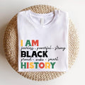 I Am Black History Shirt, Unisex African American T-shirt, Black History Month Short Sleeve, Black Women Shirt, Human...