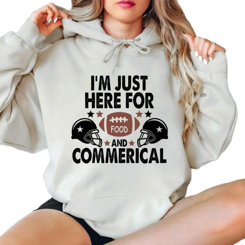 I Am Just Here For The Snacks Shirt, Football Game Day Tee, Super Sunday Half Time Tshirt, Funny Football Hoodie, Unisex...