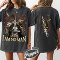 I Am No Man Shirt, Fantasy Dragon Bookish Shirt, Fantasy Merch Shirt, Fantasy Book Lover Shirt, Book Gift Hoodie, Sweatshirt