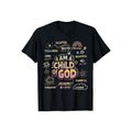 I Am a Child of God Christian Shirt Cotton Casual Street Style Crew Neck Short Sleeve T-Shirt Trendy Top for Women for...