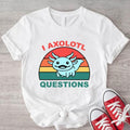 I Axolotl Question T-Shirt, Funny Retro Axolotl Shirt, Unisex Axolotl Lover Gift Tee, Cute Mexican Salamander Tee,...