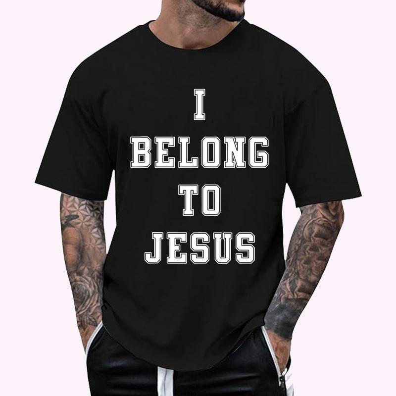 I Belong Jesus Cotton Top Menswear T-Shirts, Hoodie, Sweatshirt