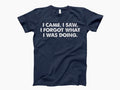 I Came I Saw I Forgot What I Was Doing Shirt, Sarcasm Funny Tee, Mental Health Tee, Funny Saying Quotes, Unisex T-Shirt,...