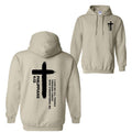 I Can Do All Things Through Christ Cross Print Hoodie, Philippians 4:13 Hoodie, Christian Cross Hoodie For Men And Women...