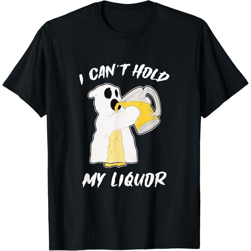 I Can't Hold My Liquor Ghost Halloween Beer T-Shirt  made in us Hoodie, Sweatshirt | GrindPrints.com
