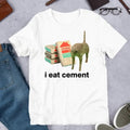 I Eat Cement Cursed Cat, Funny Meme Shirt, Ironic Shirt Hoodie, Sweatshirt | GrindPrints.com