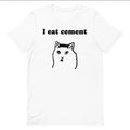 I Eat Cement Cursed Cat, Funny Meme Shirt, Ironic Shirt, Cat Lover Gift Hoodie, Sweatshirt | GrindPrints.com