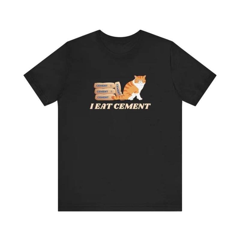I Eat Cement Cursed Cat, Funny Meme Shirt, Ironic Shirt, Cat Lover Giftstyle{n002}2 Hoodie, Sweatshirt | GrindPrints.com