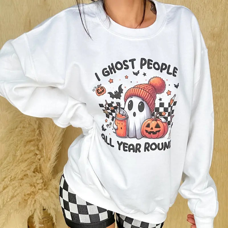 I Ghost People Graphic Top T-Shirts, Hoodie, Sweatshirt | GrindPrints.com