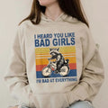 I Heard You Like Bad Girls I Am Bad At Everything Racoon Funny  Hoodie Casual Street Style Fleece Pullover Hooded...
