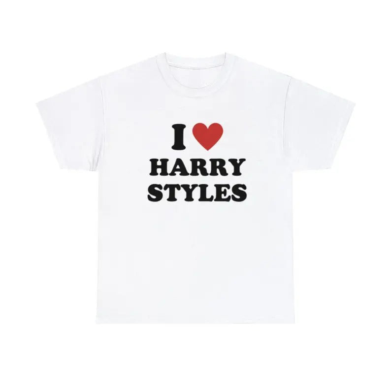 I Heart Harry shirt Love on Tour Gift for Harry Fan Menswear T-Shirt Hoodie, Sweatshirt | GrindPrints.com