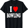 I Heart (Love) Bowling T-Shirt Hoodie, Sweatshirt | GrindPrints.com