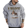 I Hunt with My Bird Dog Unisex Crewneck Sweater, Hunting Camo Bottomland Duck Hunt Shirt Hoodie, Sweatshirt | GrindPrints.com