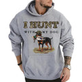 I Hunt with My German Shorthair Dog Unisex Crewneck Sweater, Hunting Camo Bottomland Duck Hunt Shirt Classic Hoodie...