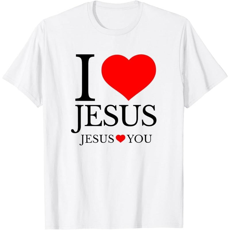 I LOVE JESUS - JESUS LOVES YOU - CHRISTIAN T-Shirt made in usastyle{n002}2 Hoodie, Sweatshirt | GrindPrints.com