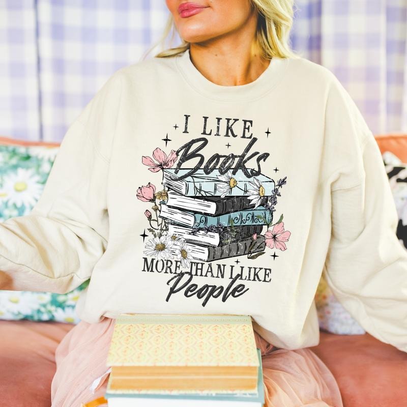 I Like Books DTF Transfers - THIS IS NOT A SHIRT Hoodie, Sweatshirt | GrindPrints.com