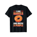 I Like Donuts Maybe 3 More People Breakfast Food Donut Short Sleeve Funny Cool Shirt Idea 100% Cotton Pattern Dad Mom Best Friends S XXXL Black Made Usa T-Shirts, Hoodie, Sweatshirt