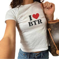 I Love BTR Baby Tee, Big Time Rush In Real Life Worldwide Tour 2025 Baby Tee, Retro 2025 Concert Music Shirt, Gift for...