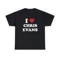 I Love Chris Evans Unisex Tee, I Love T shirt Menswear T-Shirt Hoodie, Sweatshirt | GrindPrints.com