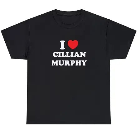 I Love Cillian Murphy Cotton Clothes Boyfriend Female Him Her T-Shirts, Hoodie, Sweatshirt