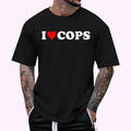 I Love Cops - Heart T-Shirt