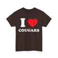 I Love Cougars Shirt I Heart Cougars Shirt Funny Cougar Tamer Shirt Funny Valentine Cougars I Love Heart Cougars Shirt T-Shirts, Hoodie, Sweatshirt