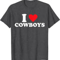 I Love Cowboys T-Shirt | Unisex Cotton Tee, Size S-5XL Hoodie, Sweatshirt | GrindPrints.com