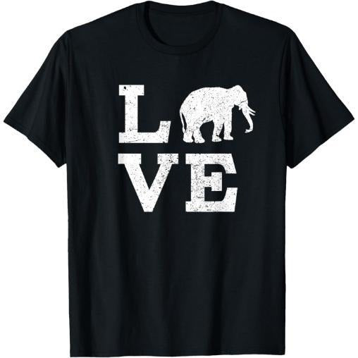 I Love Elephants T-Shirt Funny T-Shirt Made in USA Hoodie, Sweatshirt | GrindPrints.com