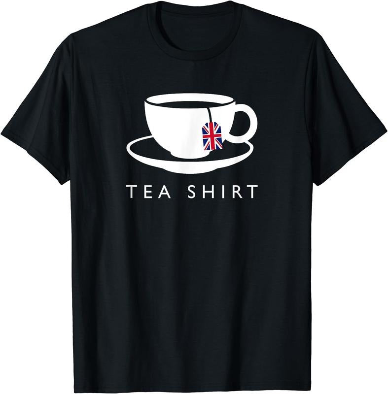 I Love English Tea UK Flag T-Shirt | Unisex Cotton Tee, Short Sleeve, Size S-5XL Hoodie, Sweatshirt | GrindPrints.com