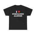 I Love Fernando Alonso Unisex Tee, Racing T shirt Menswear T-Shirt Hoodie, Sweatshirt | GrindPrints.com
