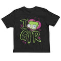 I Love GIR Baby Tee, Gothic Emo Girl Baby Tee, Y2k Top Women Streetwear, Scene Clothing 2000s, 2000s Emo Tops, Women...