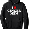 I Love Ginger Men Hoodie | Unisex Hooded Sweatshirt T-Shirts | GrindPrints.com