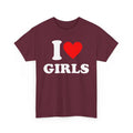 I Love Girls T-shirt Funny I Love Shirt I Heart Girls Shirt I Heart Personalized Shirt I Love Personalized Gift Idea...